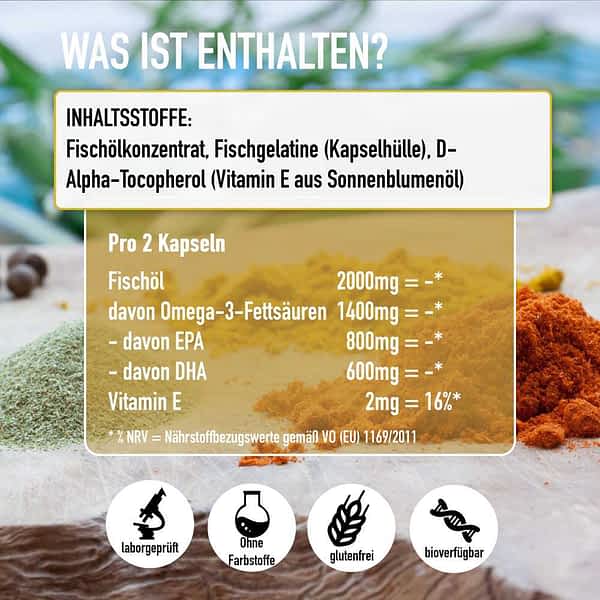 inhaltsstoffe omega 3 kapseln